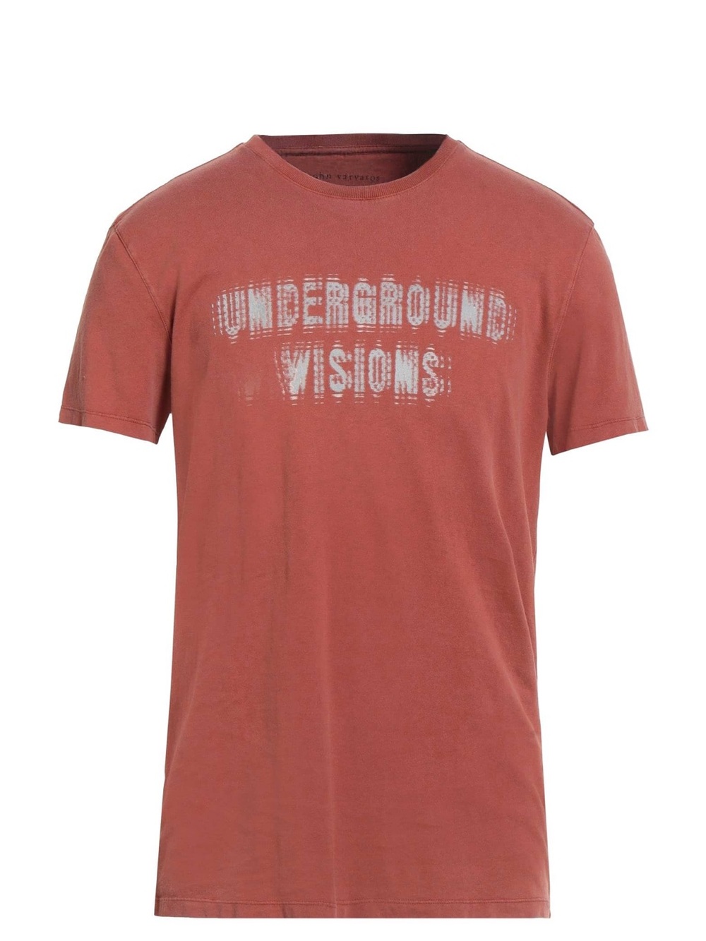 John Varvatos Rust Red Graphic Crewneck Tee